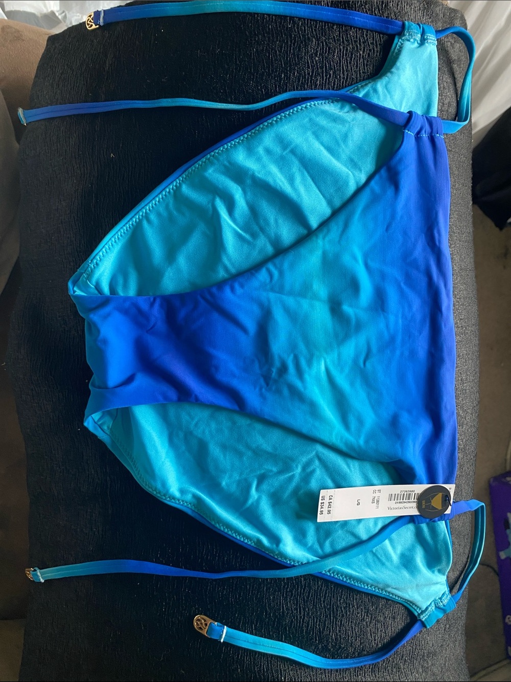 Victoria's Secret Blue Ombre Triangle Bikini Top